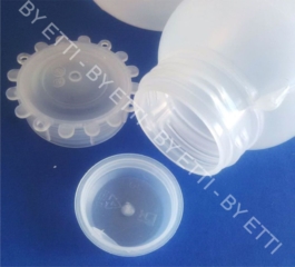 Bottiglie campionamento  tappo sigillabile rotonde bocca Larga 100 ml confezione da 140 pezzi per  0.85 cad.